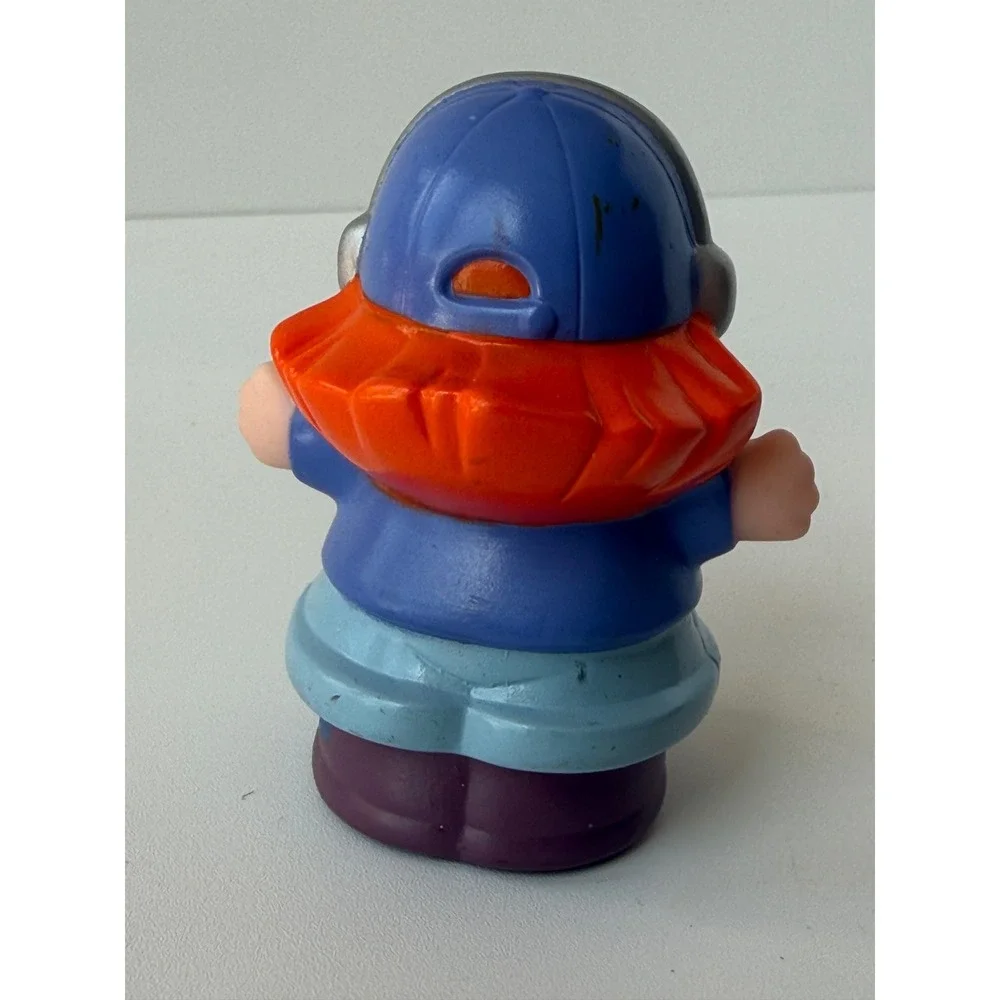 Fisher‎ Price Little People Girl Pilot Dispatcher Figure Red Hair 2008 Mattel